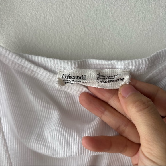 Entireworld Type C‎ Version 3 Ribbed Organic Cotton High Neck Tank Top-XS - Picture 4 of 4